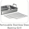Tramontina Prima 13.5" Stainless Steel Roasting Pan - Includes Basting GrillClick to Change Image